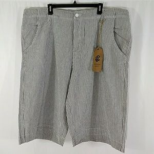 Nwt Rocawear Shorts grey white stripe W46/46